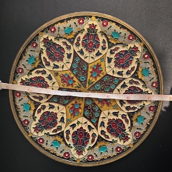 Handcrafted Floral Mandala Wall Art - Picture 3 of 4